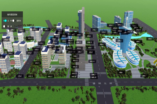 樓宇自控係統BIM可視平台運行主狀態的實時顯示！